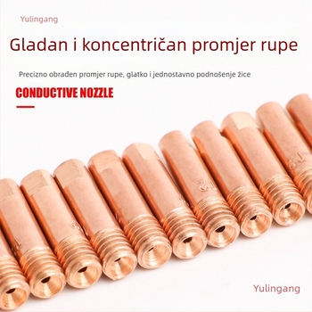 Vodična mlaznica za MIG pištolj, europskog stila, napajanje žice 0,8 mm, mlaznica za napajanje žice 1,2 mm, pneumatski pogon, topli zrak i infracrvena snaga