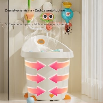 Plastična dječja kada za kupanje – velika, za kućnu upotrebu