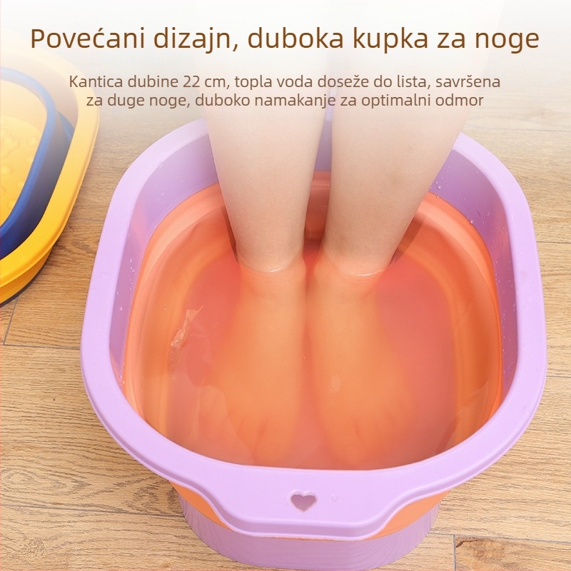 Sklopiva kanta za kupanje stopala — plastična, za kupanje stopala, za odrasle