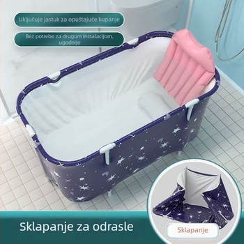 Debljena sklopa četvrtasta kada za odrasle od PVC-a