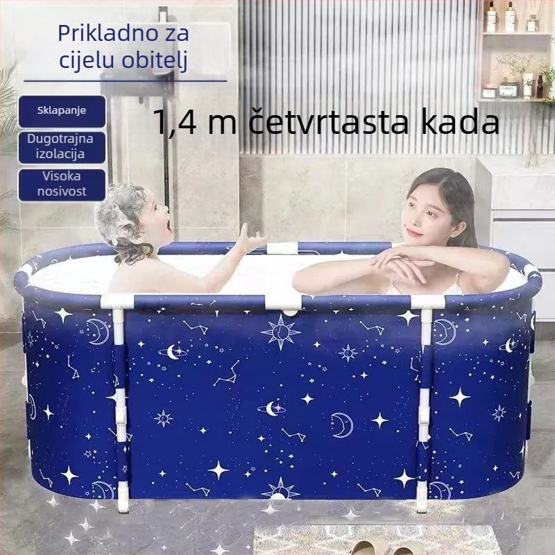 Debljena sklopa četvrtasta kada za odrasle od PVC-a