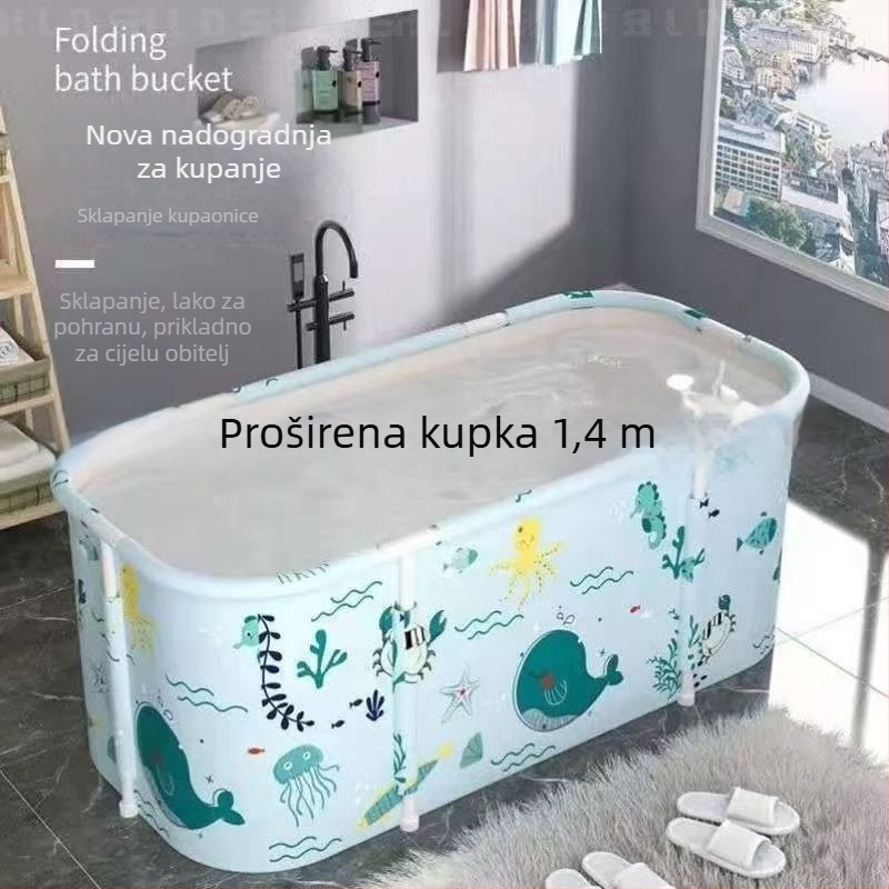 Debljena sklopa četvrtasta kada za odrasle od PVC-a