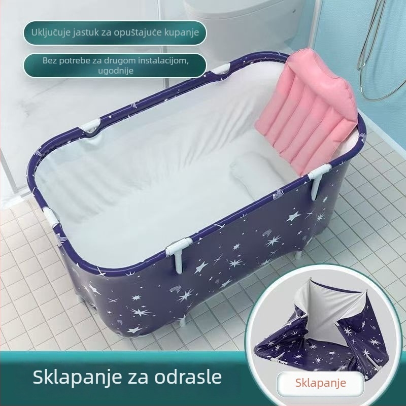 Debljena sklopa četvrtasta kada za odrasle od PVC-a