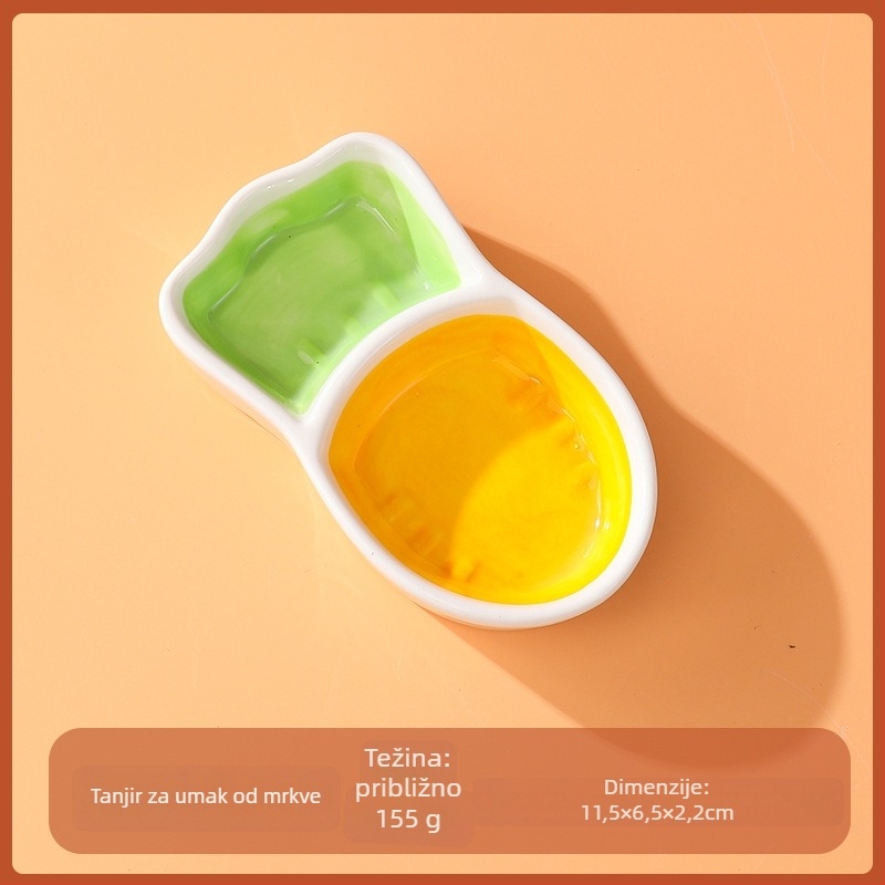 Porcelanski tanjur, nepravilnog oblika, karikatura uzorak, otporan na mikrovalnu, mogućnost otiska logotipa