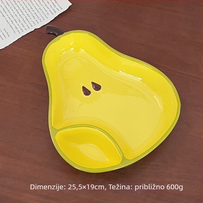 Porcelanski tanjur, nepravilnog oblika, karikatura uzorak, otporan na mikrovalnu, mogućnost otiska logotipa