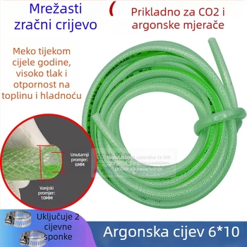 Argon plinovod za lukovno zavarivanje — silikon/plastika zraka cijev, marka Fierce One
