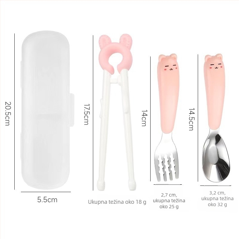 Dječje učne štapiće za jelo – kućna vježba, uzrast 2–8 godina, moderan minimalistički stil