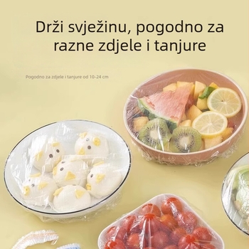 Jednokratni set folije za očuvanje hrane za zdjele, tanjure i poklopce; otporan na temperature od -60°C do 100°C; jednostavno pakiranje; Pengyi brand; 1 komad; kućna upotreba.