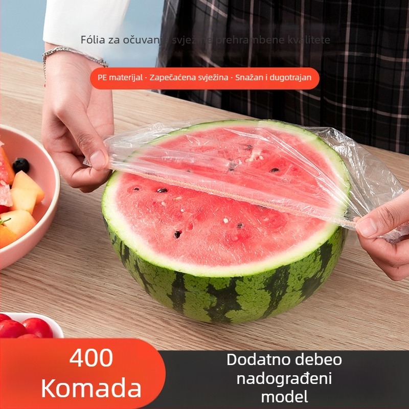 Jednokratni set folije za očuvanje hrane za zdjele, tanjure i poklopce; otporan na temperature od -60°C do 100°C; jednostavno pakiranje; Pengyi brand; 1 komad; kućna upotreba.