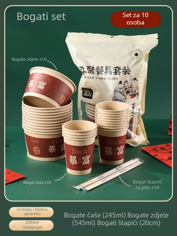 Jednokratni set za lonac za kampiranje s aluminijskim loncem i alkoholnim štednjakom