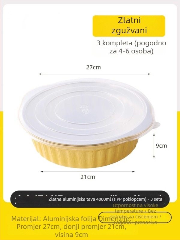 Jednokratni set za lonac za kampiranje s aluminijskim loncem i alkoholnim štednjakom