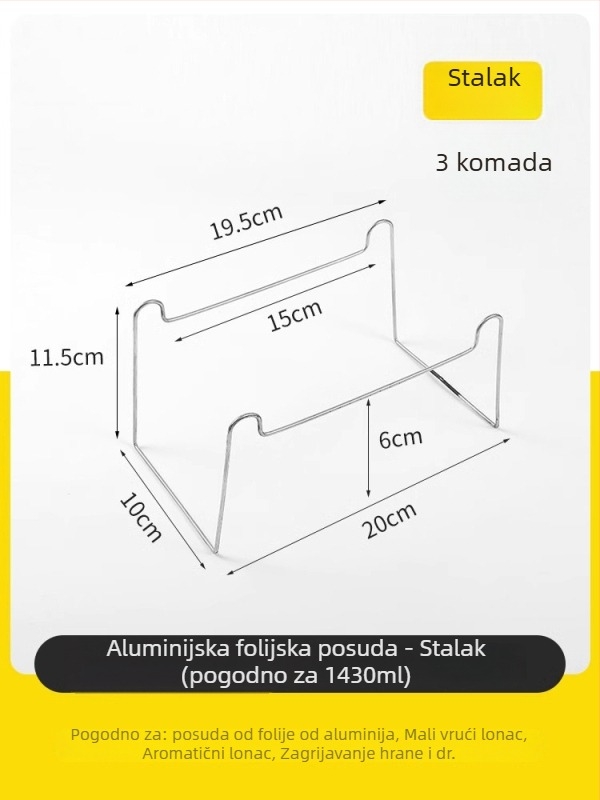 Jednokratni set za lonac za kampiranje s aluminijskim loncem i alkoholnim štednjakom