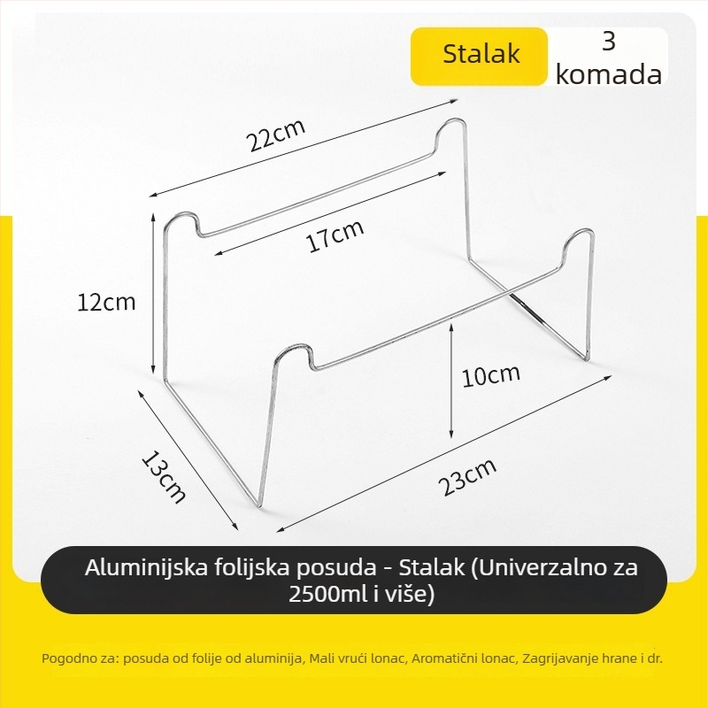 Jednokratni set za lonac za kampiranje s aluminijskim loncem i alkoholnim štednjakom