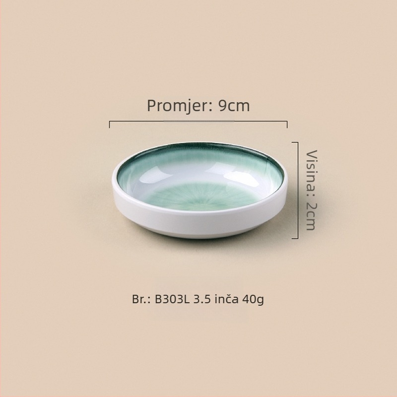 Melamin tanjur, okrugli, korejski stil, jednobojni, moguć tisak logotipa