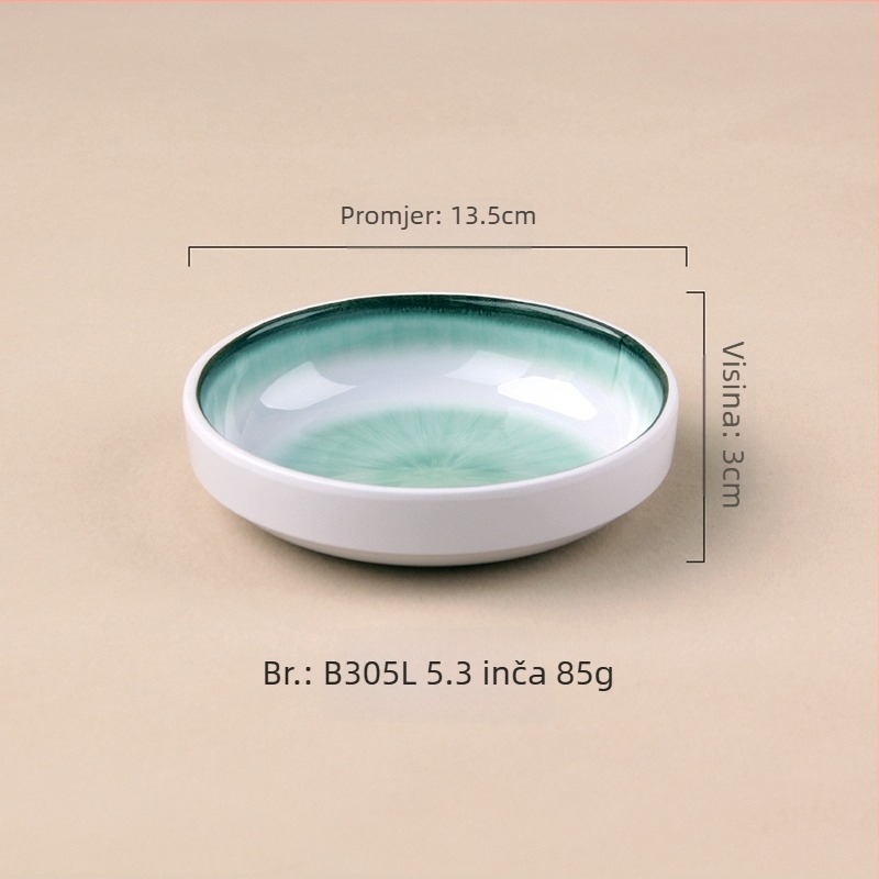 Melamin tanjur, okrugli, korejski stil, jednobojni, moguć tisak logotipa