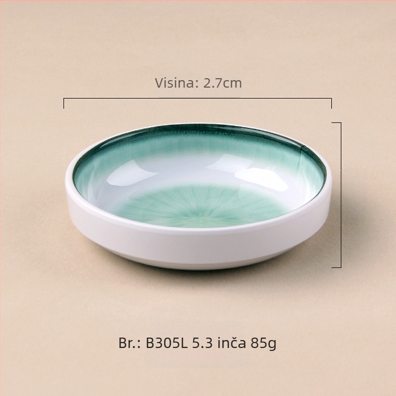 Melamin tanjur, okrugli, korejski stil, jednobojni, moguć tisak logotipa