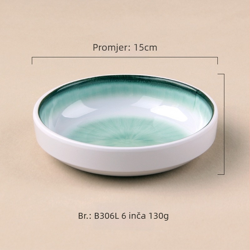 Melamin tanjur, okrugli, korejski stil, jednobojni, moguć tisak logotipa