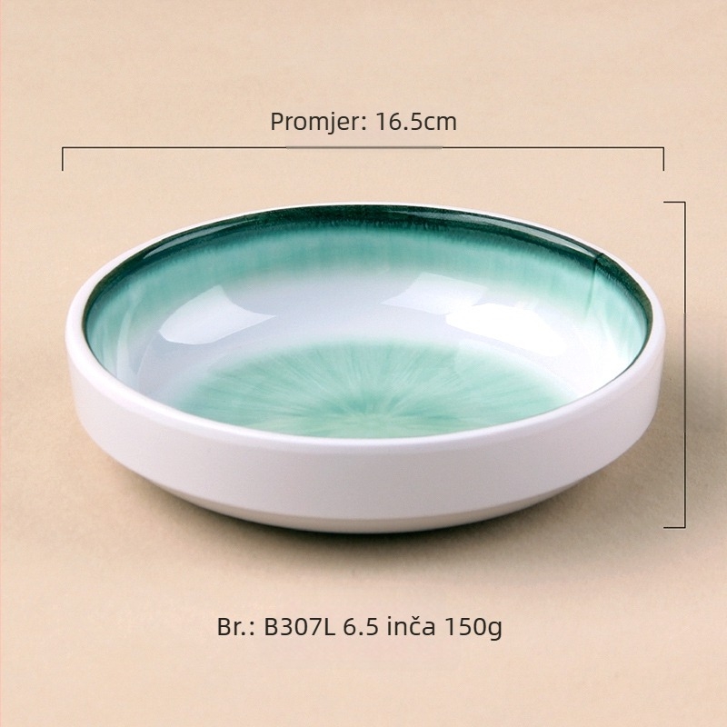 Melamin tanjur, okrugli, korejski stil, jednobojni, moguć tisak logotipa