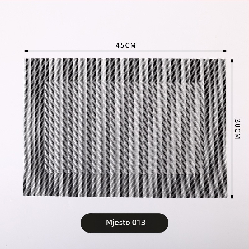 PVC podmetač za stol, nordijski stil, kvadratni oblik, jednobojni uzorak, za hotele i restorane