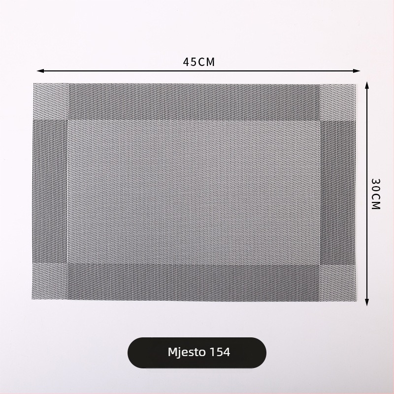 PVC podmetač za stol, nordijski stil, kvadratni oblik, jednobojni uzorak, za hotele i restorane