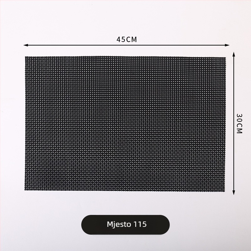 PVC podmetač za stol, nordijski stil, kvadratni oblik, jednobojni uzorak, za hotele i restorane