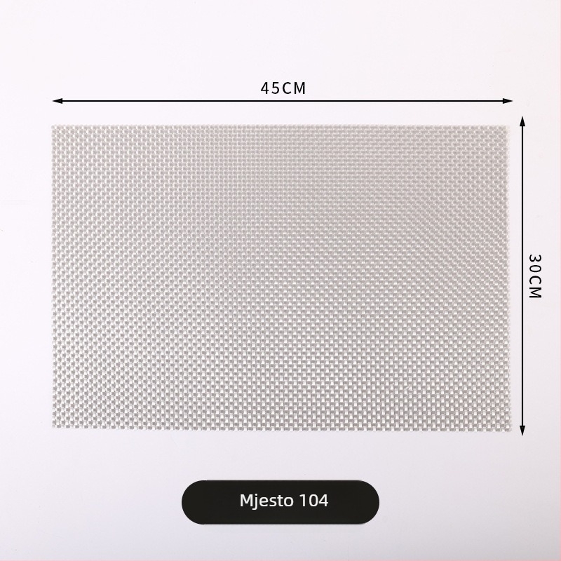 PVC podmetač za stol, nordijski stil, kvadratni oblik, jednobojni uzorak, za hotele i restorane