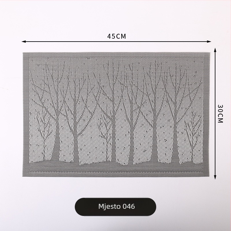 PVC podmetač za stol, nordijski stil, kvadratni oblik, jednobojni uzorak, za hotele i restorane