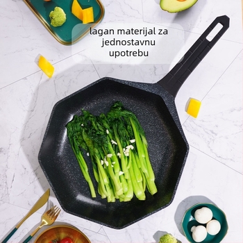Tava s osmerokutnim Maifan kamenom, non-stick, staklena poklopac, 1.1 kg