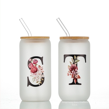 Sippy čaša s poklopcem i slamkom, borosilikatno staklo visoke temperature otpornosti, jednostruka konstrukcija