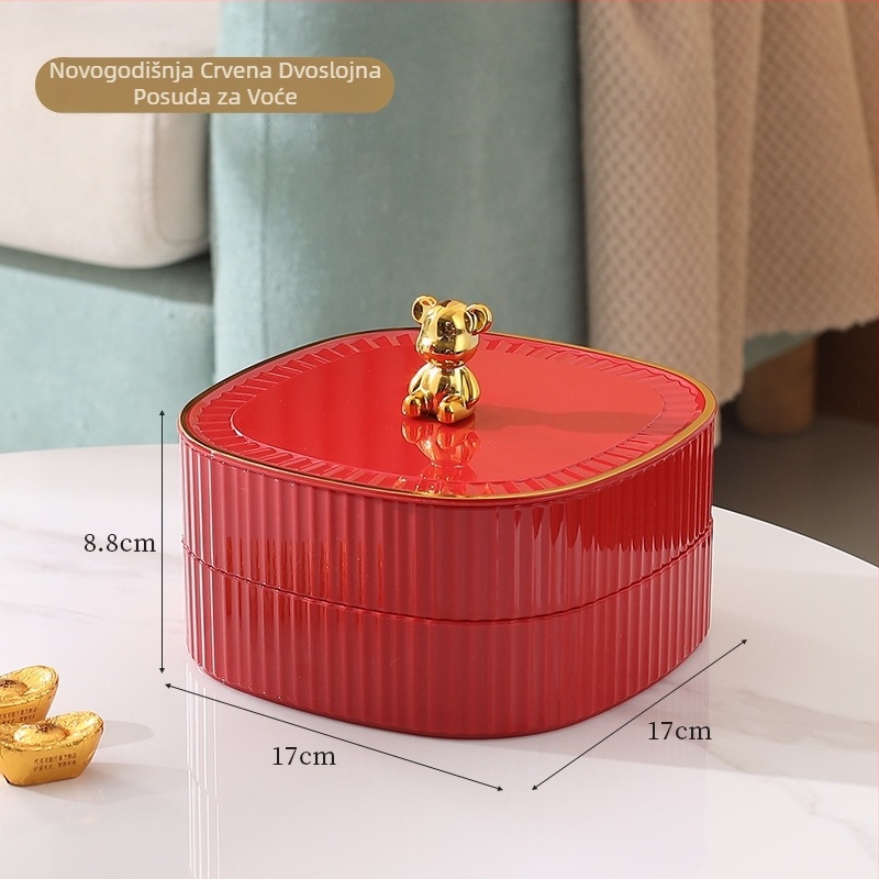 Pladanj za voće (Materijal: Plastika • Brend: Diving Front • Datum izlaska: Zima 2023 • Lagani luksuz • Jednostavan stil)