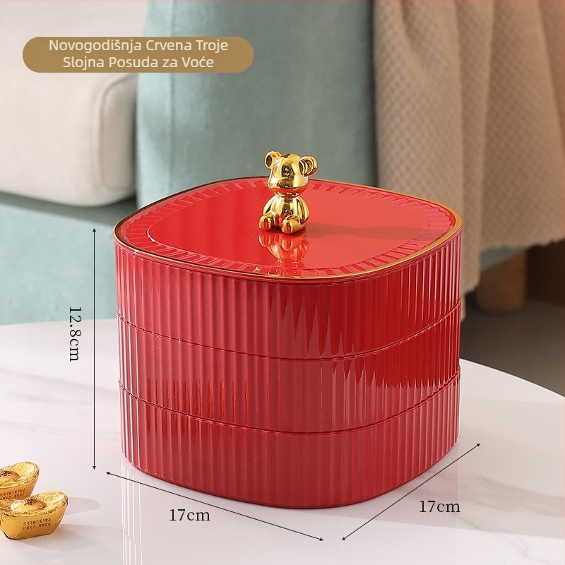 Pladanj za voće (Materijal: Plastika • Brend: Diving Front • Datum izlaska: Zima 2023 • Lagani luksuz • Jednostavan stil)