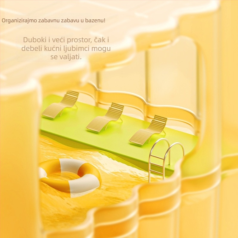 Kano toalet za hamstera i posuda za kupanje u pijesku, dvostruka namjena, PS materijal