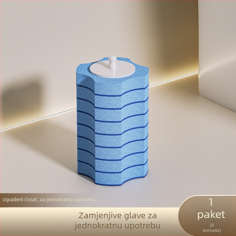 Jednokratni set četke za zahod sa usisnim držačem, zidni montáž, plastika, lagani luksuz stil