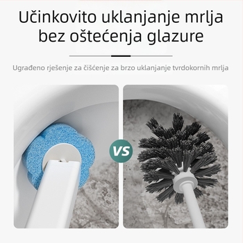 Komplet četki za zahod s dugim drškom i mekim vlaknima • plastika • 400 g • 6 kom • Kui