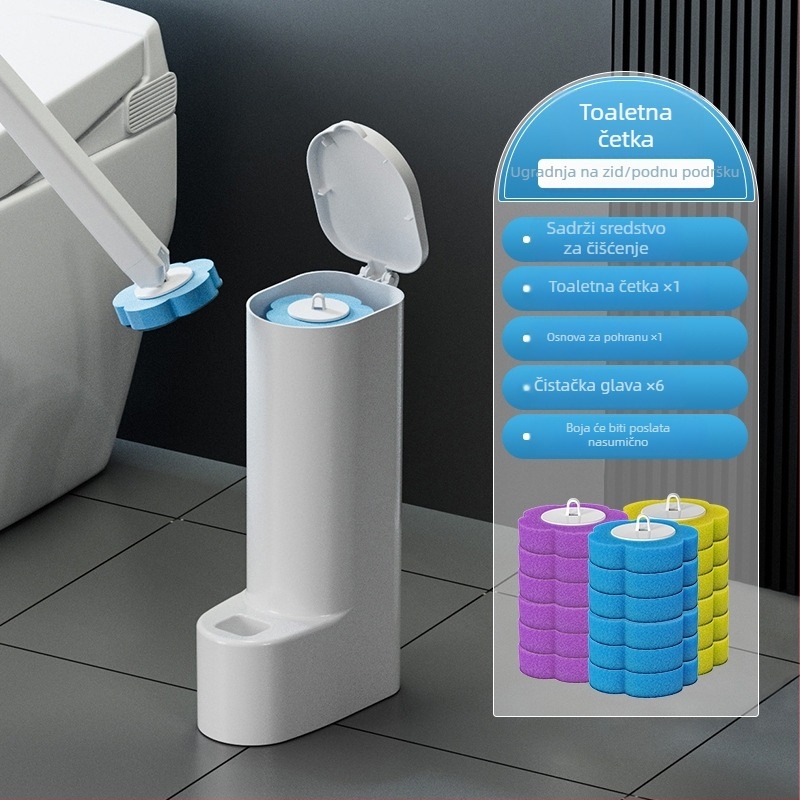 Komplet četki za zahod s dugim drškom i mekim vlaknima • plastika • 400 g • 6 kom • Kui
