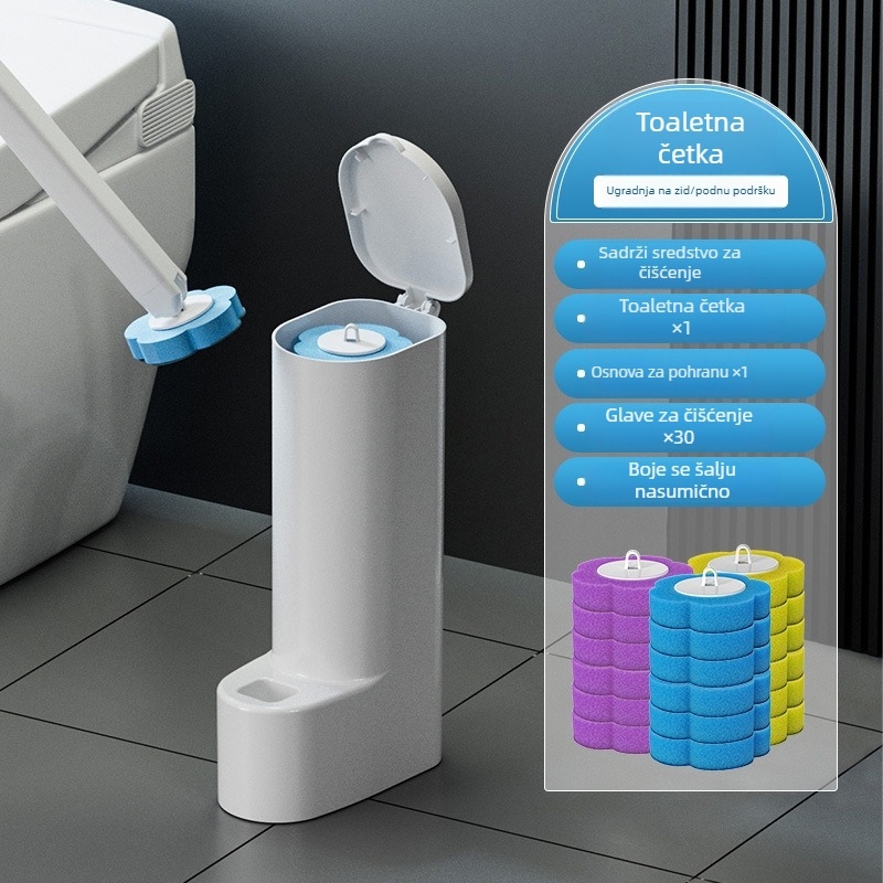 Komplet četki za zahod s dugim drškom i mekim vlaknima • plastika • 400 g • 6 kom • Kui