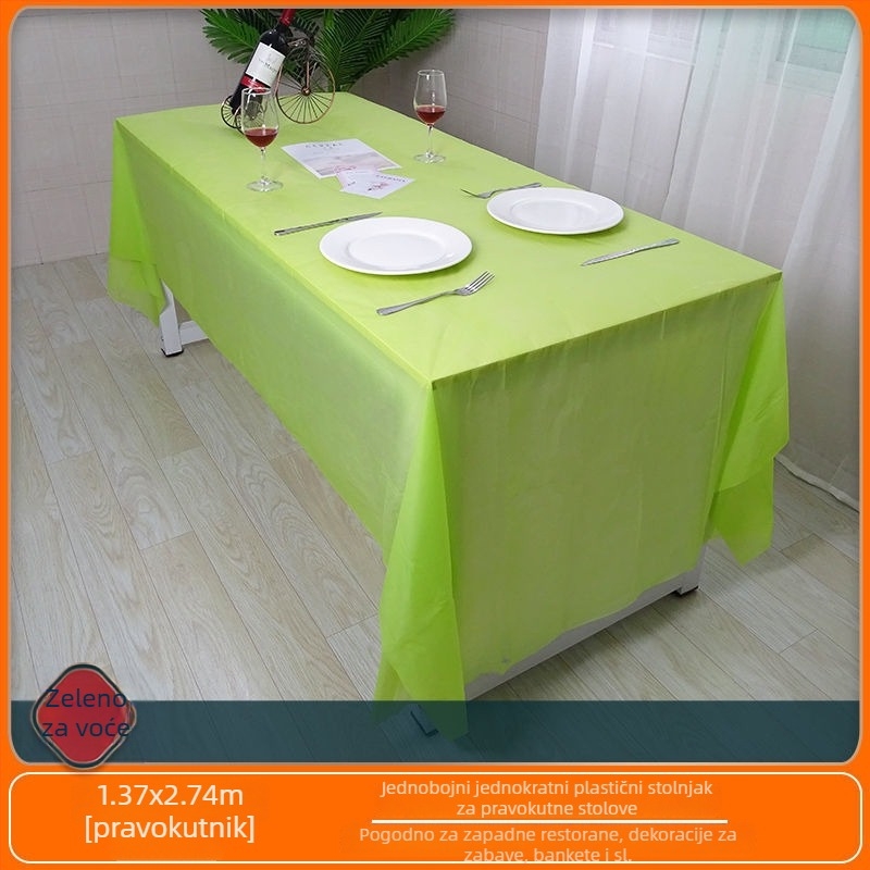 Jednokratni stolnjak, pravokutan, polietilen, porijeklo Zhejiang, za dječje proslave i uređenje vrtića