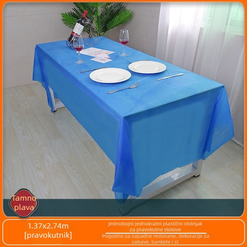 Jednokratni stolnjak, pravokutan, polietilen, porijeklo Zhejiang, za dječje proslave i uređenje vrtića