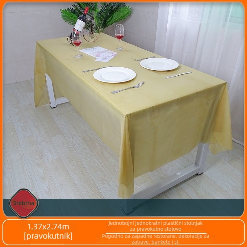 Jednokratni stolnjak, pravokutan, polietilen, porijeklo Zhejiang, za dječje proslave i uređenje vrtića