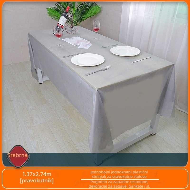 Jednokratni stolnjak, pravokutan, polietilen, porijeklo Zhejiang, za dječje proslave i uređenje vrtića