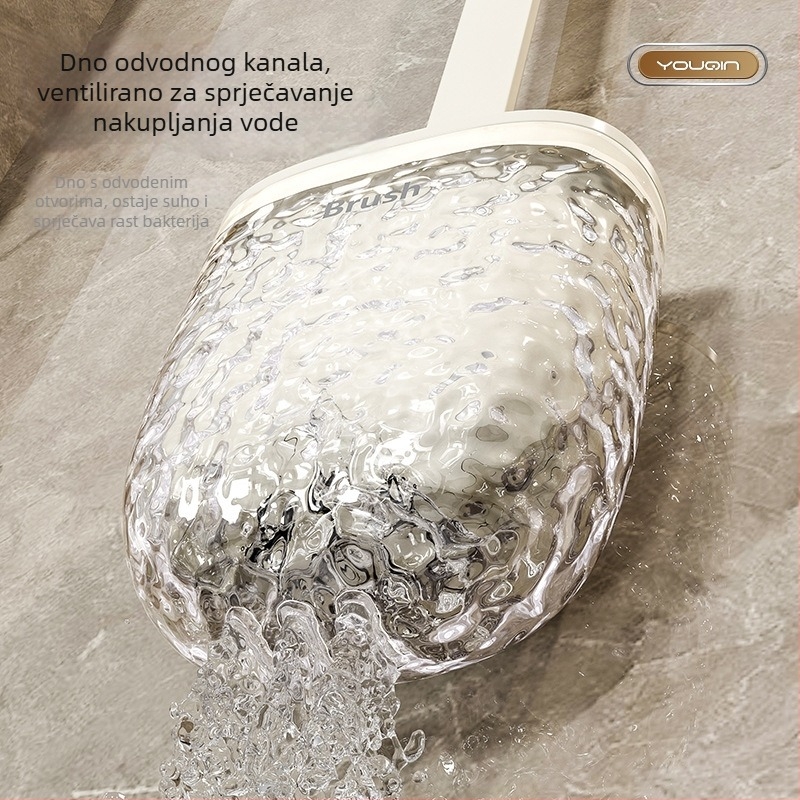 Četka za zahod, zidna montaža, model 2024, plastična konstrukcija