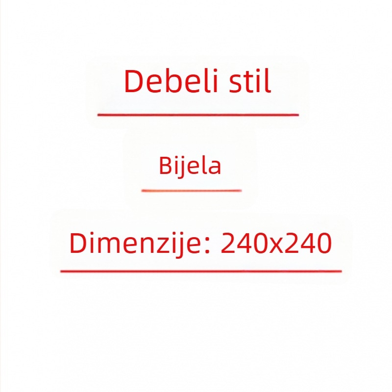 Jednokratni obrus od polietilena, deblji, za okrugle i pravokutne stolove; moderni minimalistički stil; nije biorazgradiv; pogodno za bankete, restorane i kućnu upotrebu.