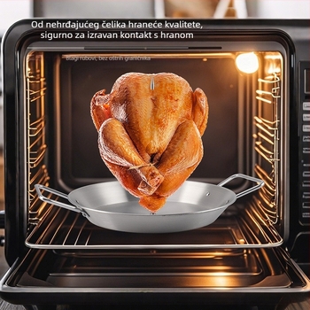 Vertikalna BBQ ploča - Nehrđajući čelik, okrugla, 461.2 g, Podrijetlo: Yangjiang, Proces obrade: elektroplakanje, hladno valjanje
