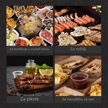 Jednokratni PE stolnjak, vodootporan i otporan na masnoće, pravokutni, debljina 1 nit