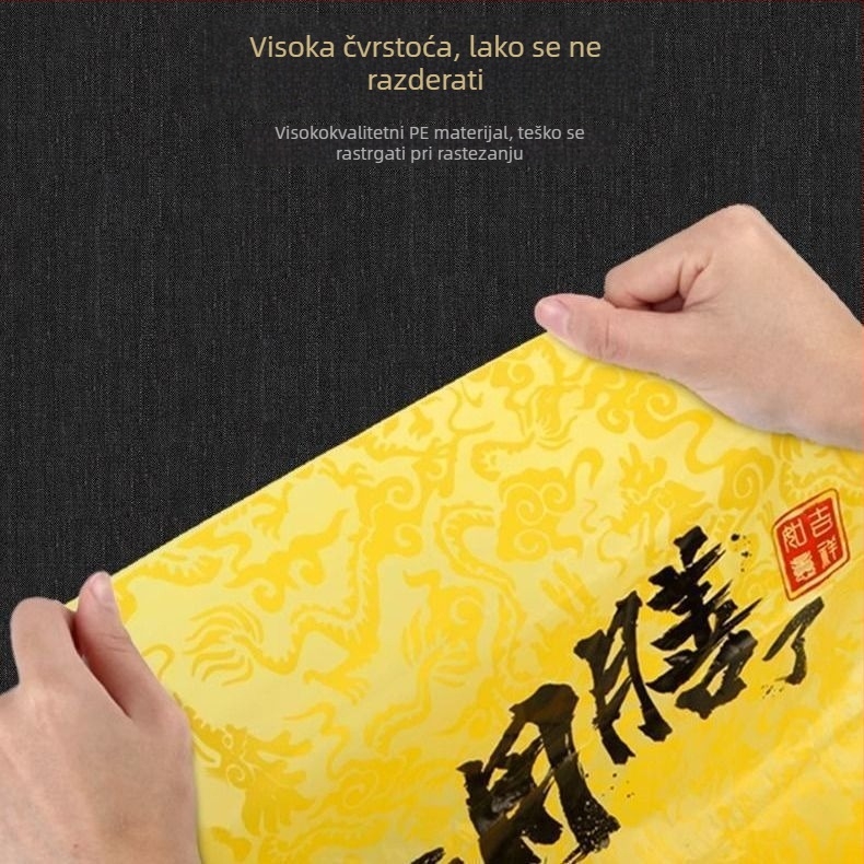 Jednokratni PE stolnjak, vodootporan i otporan na masnoće, pravokutni, debljina 1 nit