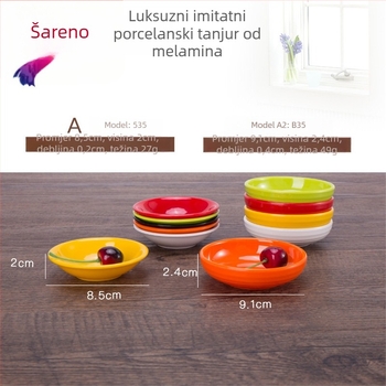 Melaminsko posuđe s drškom – nepravilnog oblika, kineski stil, set posuda za umake s logom