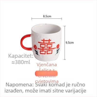 Ručno izrađen keramički set za stol s zdjelama, šalicama i žlicama – prilagodljiv vjenčani poklon