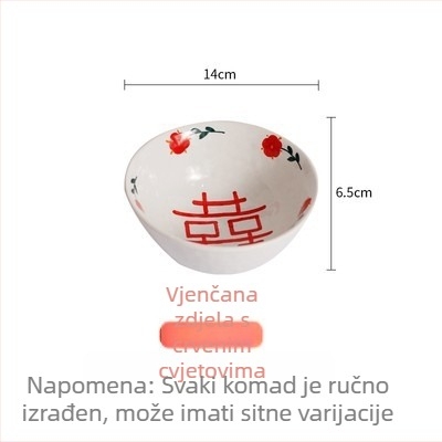 Ručno izrađen keramički set za stol s zdjelama, šalicama i žlicama – prilagodljiv vjenčani poklon
