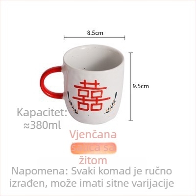 Ručno izrađen keramički set za stol s zdjelama, šalicama i žlicama – prilagodljiv vjenčani poklon