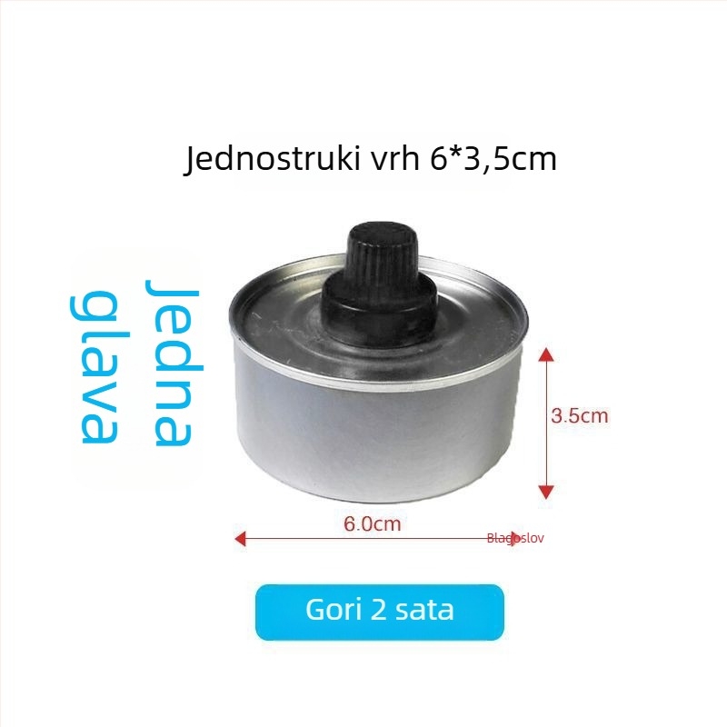Jednokratni set za vruće jelo s aluminijskim stalkom — za dom i kampiranje; nije pogodan za mikrovalnu pećnicu; otisak logotipa; Licenca Yue XK16-204-01508